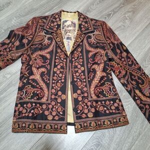 Biya Johnny Was Silk Patterned Blazer